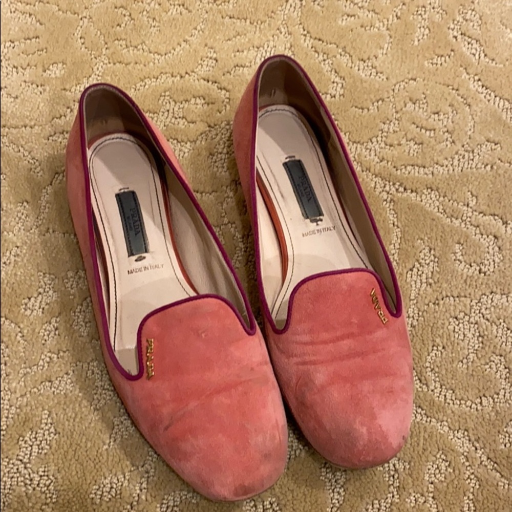 Pink Prada flats